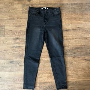 Celebrity Pink High Rise Ankle Skinny Black Jeans